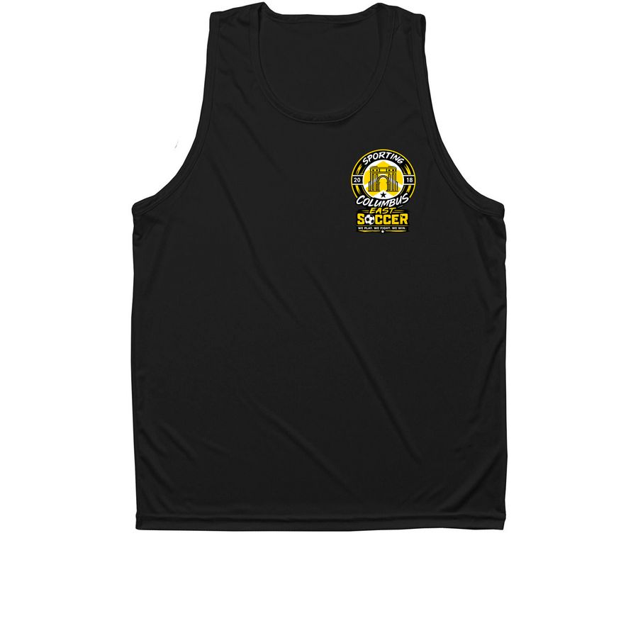 Sporting Columbus East, a Black Unisex Performance Tank