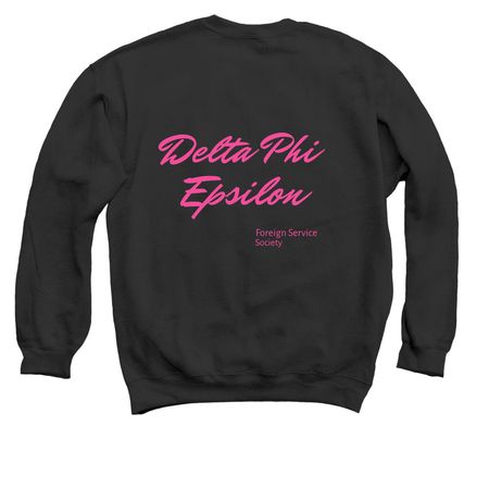 DPE 8 Ball Sweatshirt&nbsp;, a Black Crewneck Sweatshirt (back-view)