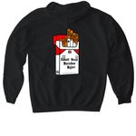 Marlboro run, a Black Gildan Softstyle Pullover Hoodie (back-view)