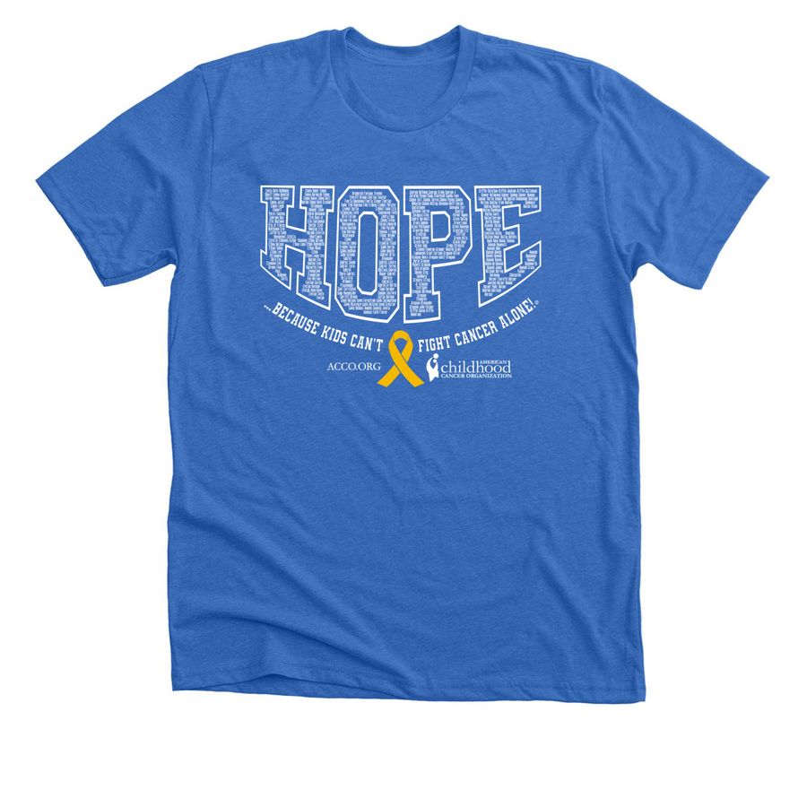 2026 CCAM In Honor EM-HA Names, a Heather True Royal Premium Unisex Tee