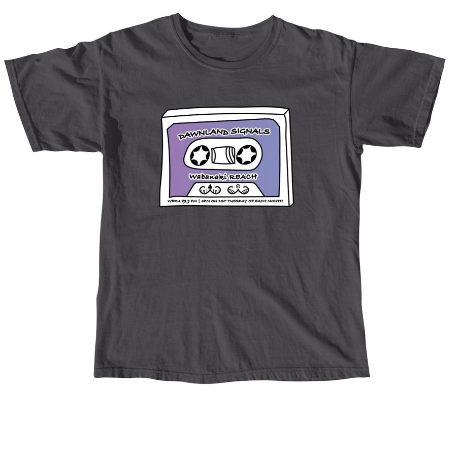 Dawnland Signals 2.0, a Graphite Comfort Colors Unisex Tee