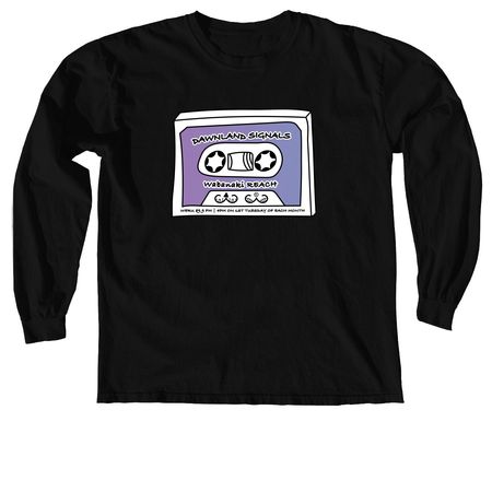 Dawnland Signals 2.0, a Black Comfort Colors Long Sleeve Tee