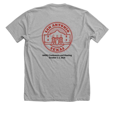 NEW Style Shirts printed Front and Back!, a Athletic Heather Premium Unisex Tee (back-view)