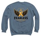 Noah's Fight, a Indigo Crewneck Sweatshirt (back-view)