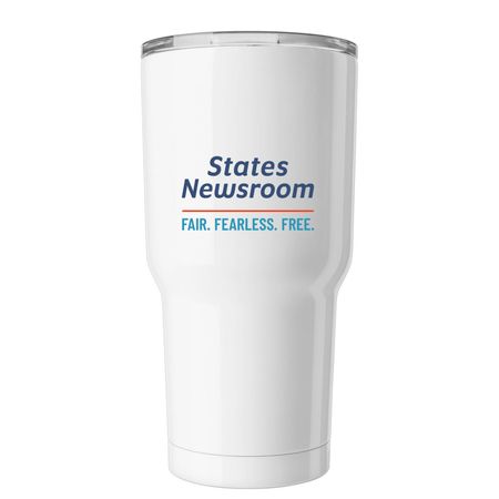Insulated from misinformation, a White Insulated Tumbler