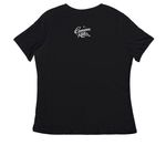 Feed It. Use It. Chill It. Repeat., a Black Women's Relaxed V-Neck Tee (back-view)
