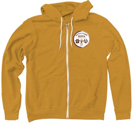 KPSEPTA Spirit Wear, a Heather Mustard Zip Up Hoodie