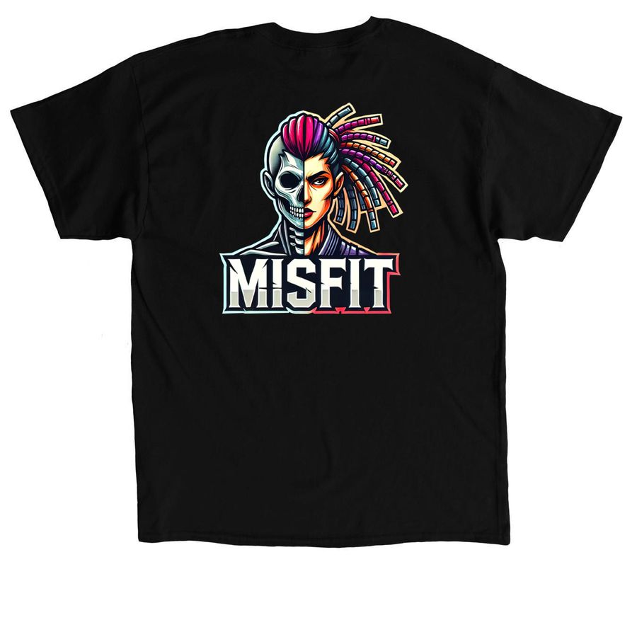 UNDENIABLE, a Black Classic Unisex Tee (back-view)