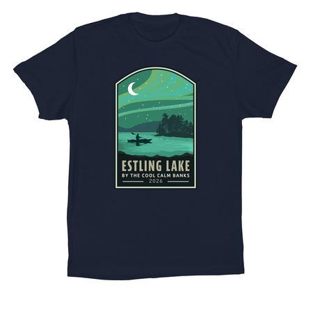 Logo Tee (Adult Unisex), a Navy Premium Cotton Tee