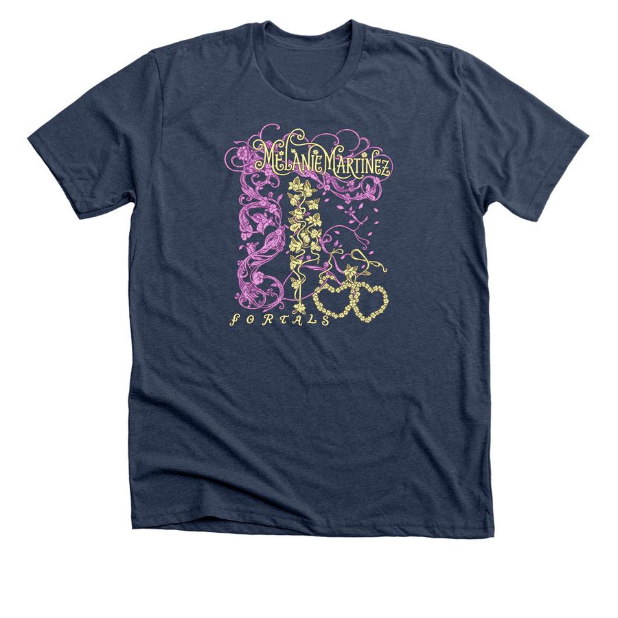 melanie martinez hades tour merch, a Heather Navy Premium Unisex Tee