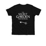 The Secret Garden Merch with Cinnabar Logo, a Solid Black Blend Premium Youth Tee (back-view)