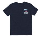 Beautiful World&nbsp;, a Night Sky Navy Allmade Youth Eco Triblend Tee (back-view)