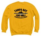 Tampa Bay 100, a Gold Crewneck Sweatshirt (back-view)