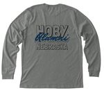 HOBY NE - Alumni, a Deep Heather Premium Long Sleeve Tee (back-view)