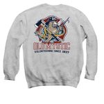 OMFD Supporter Shirt with Seal - Gray, a Sport Grey Crewneck Sweatshirt (back-view)