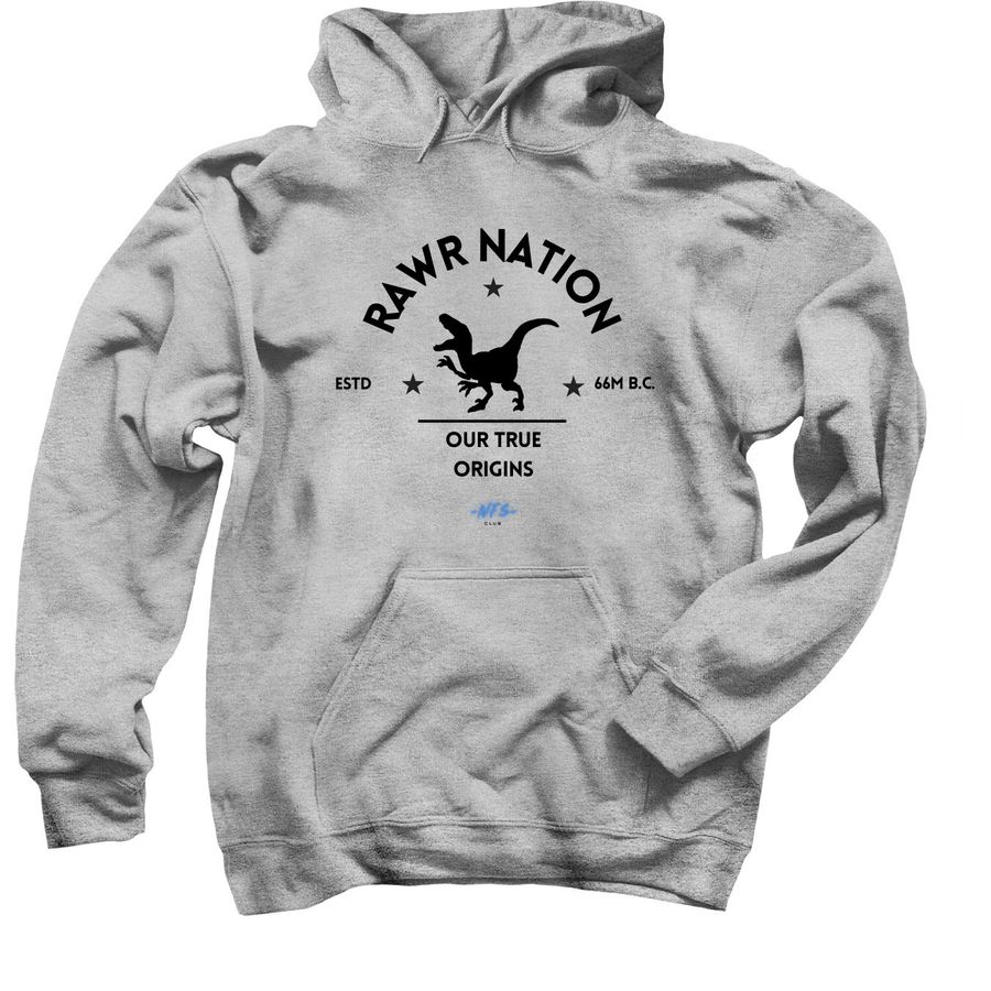 RAWR NATION OFFICIAL, a Sport Grey Pullover Hoodie