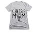 Proud Chessie Mom? Show your Brown Dog love!, a Dark Heather Grey Women's Slim Fit Tee