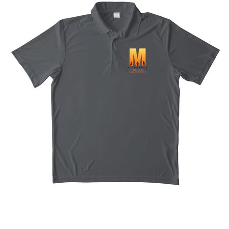 MTC Polo, a Iron Grey Unisex Performance Polo