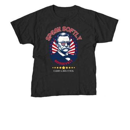 Teddy Roosevelt, a Black Youth Unisex Tee