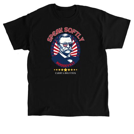 Teddy Roosevelt, a Black Classic Unisex Tee