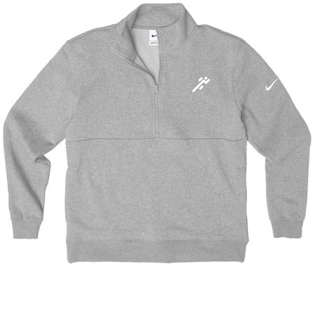FCAP Nike Collection, a Dark Grey Heather Nike Club Fleece Half Zip Pullover