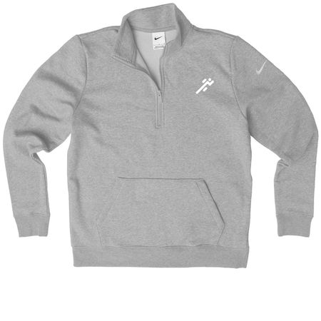 FCAP Nike Collection, a Dark Grey Heather Nike Women's Club Half Zip Pullover