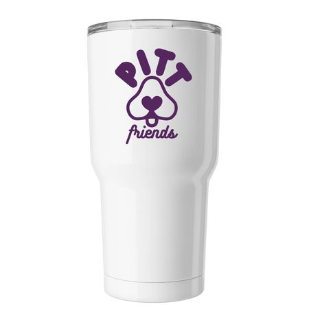 Pitt Friends Tumbler, a White Insulated Tumbler