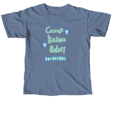 Camp Kesem Rules, a Blue Jean Comfort Colors Unisex Tee