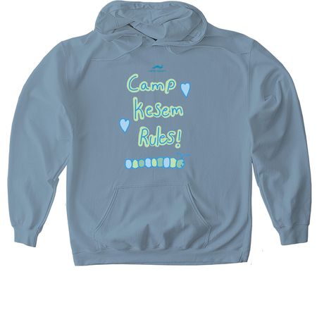 Camp Kesem Rules, a Stone Blue Gildan Softstyle Pullover Hoodie