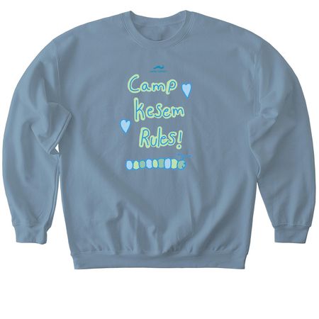 Camp Kesem Rules, a Stone Blue Softstyle Crewneck Sweatshirt
