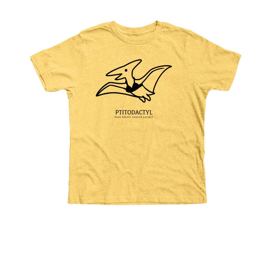 PTITODACTYL, a Heather Yellow Gold Premium Youth Tee