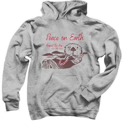Sea Otter Savvy's Holiday Fundraiser, a Sport Grey Pullover Hoodie