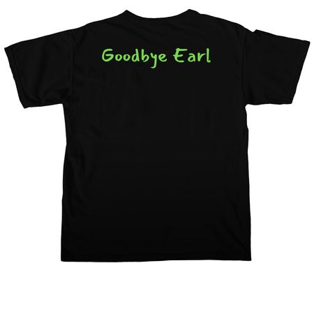 KB Strong, a Black Comfort Colors Unisex Tee (back-view)