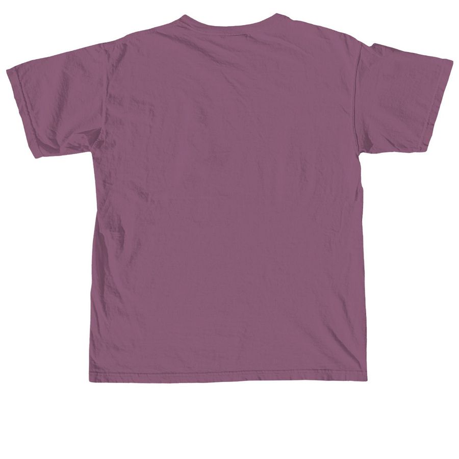 Make Adoption Gay Again, a Berry Comfort Colors Unisex Tee (back-view)
