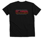 V-Neck Midwives At The Table, a Solid Black Blend Premium V-Neck Tee (back-view)