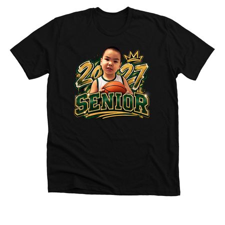 2027 Senior, a Solid Black Blend Premium Unisex Tee
