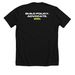 Oversized Classic Anniversary Tee, a Solid Black Blend Premium Unisex Tee (back-view)
