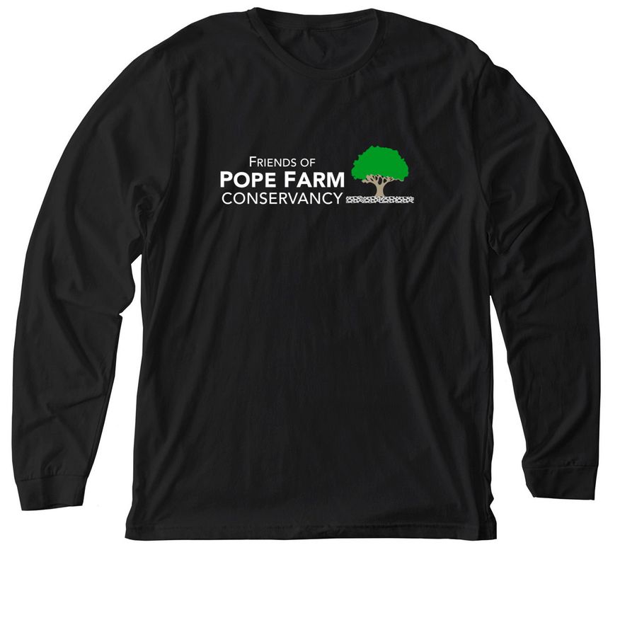 FOPFC Dark Color Apparel, a Solid Black Blend Premium Long Sleeve Tee