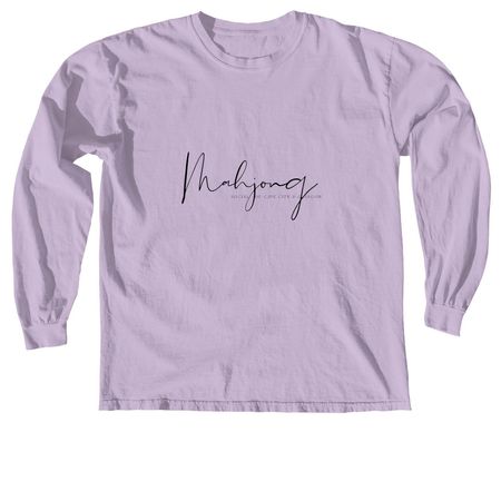 Classic Logo, a Orchid Comfort Colors Long Sleeve Tee