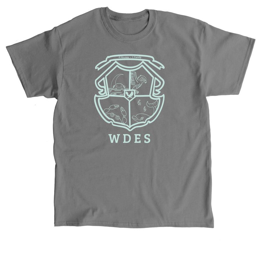 WDES House Spirit Wear&nbsp;, a Charcoal Classic Unisex Tee