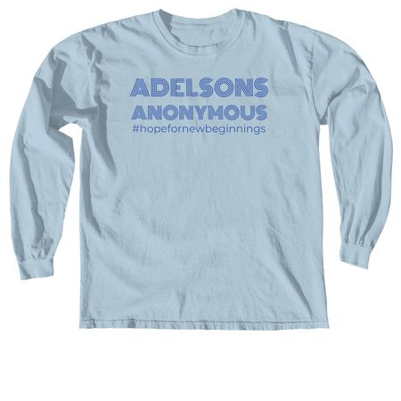 Adelsons Anonymous Tee, a Chambray Comfort Colors Long Sleeve Tee