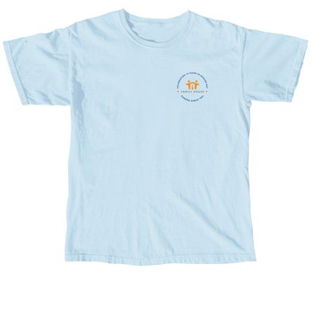 Family House T-Shirt, a Chambray Comfort Colors Unisex Tee