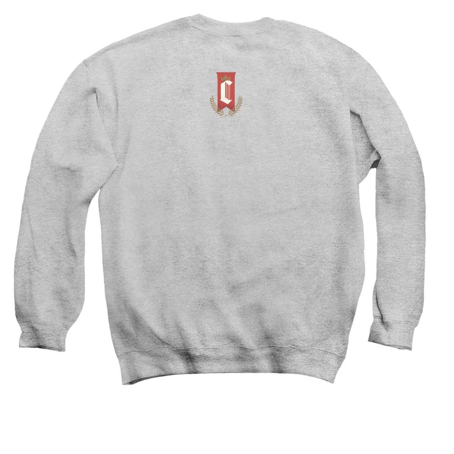 Conquest Boxing Club, a Sport Grey Crewneck Sweatshirt (back-view)