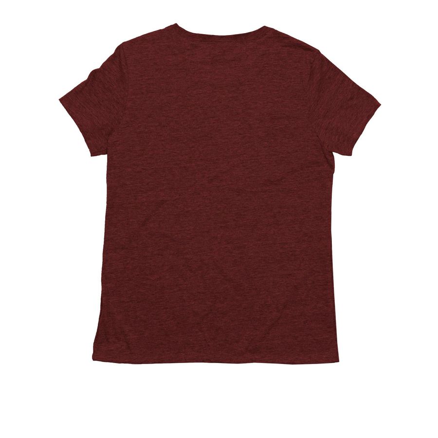 Food Temptress Cookbook Store, a Vino Red Allmade Eco Triblend Women?s Tee (back-view)