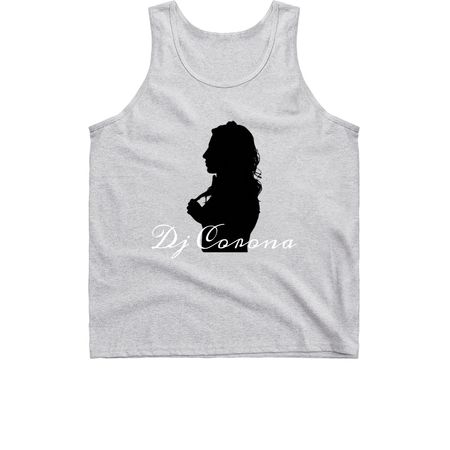 Coronas Dj Silhouette Tee, a Sport Grey Classic Unisex Tank Top