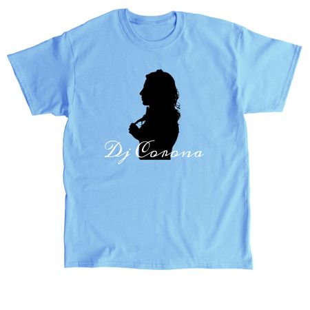 Coronas Dj Silhouette Tee, a Carolina Blue Classic Unisex Tee