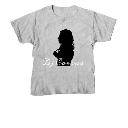 Coronas Dj Silhouette Tee, a Sport Grey Youth Unisex Tee