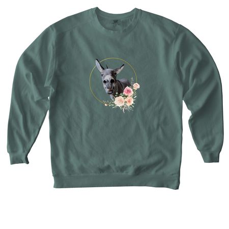Macaroni. Keep going.&nbsp;, a Blue Spruce Comfort Colors Crewneck Sweatshirt