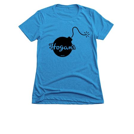 Hogan's Merch, a Turquoise Women's Slim Fit Tee