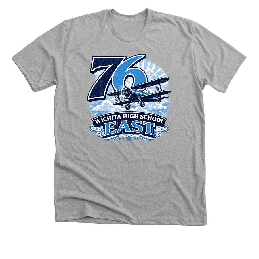 Class of 76 Fundraiser, a Athletic Heather Premium Unisex Tee